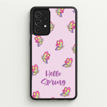Hello Spring Butterfly Pattern  - Spring Phone Case for Galaxy A52 / A52s