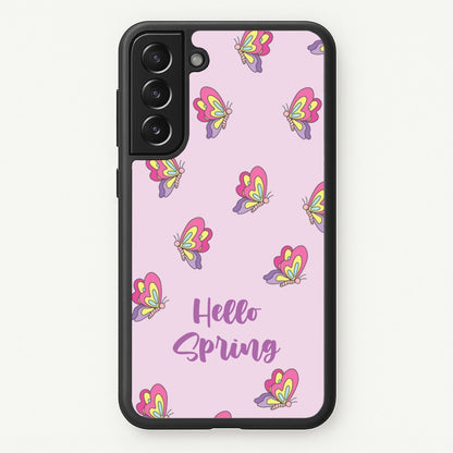 Hello Spring Butterfly Pattern  - Spring Phone Case for Galaxy S22
