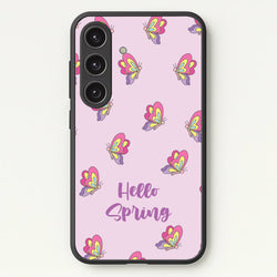Hello Spring Butterfly Pattern  - Spring Phone Case for Galaxy S25 Plus