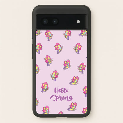 Hello Spring Butterfly Pattern  - Spring Phone Case for Google Pixel 6a