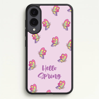 Hello Spring Butterfly Pattern  - Spring Phone Case for Galaxy S25 Edge
