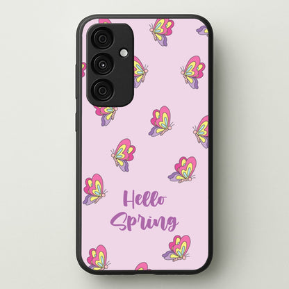 Hello Spring Butterfly Pattern  - Spring Phone Case for Galaxy A35