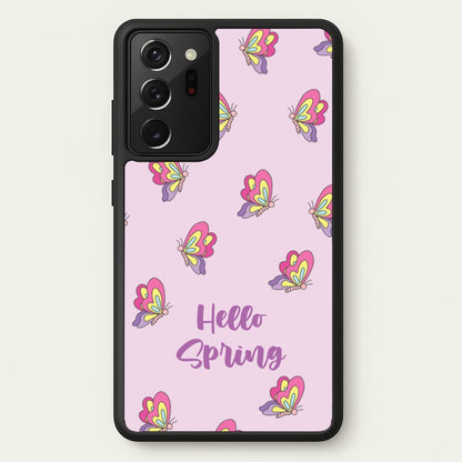 Hello Spring Butterfly Pattern  - Spring Phone Case for Galaxy Note 20 Ultra