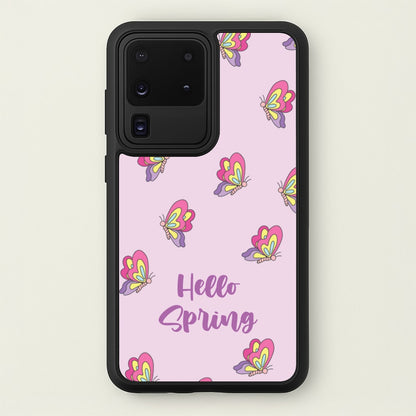 Hello Spring Butterfly Pattern  - Spring Phone Case for Galaxy S20 Ultra