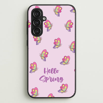 Hello Spring Butterfly Pattern  - Spring Phone Case for Galaxy S23FE