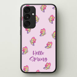 Hello Spring Butterfly Pattern  - Spring Phone Case for Galaxy A55