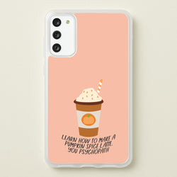 Learn How To Make A Pumpkin Spice Latte - Halloween Queens  - Scream Queens Phone Case for Galaxy S20FE