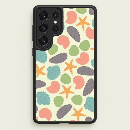 Seashells Pattern 1   - Seashells Phone Case for Galaxy S22 Ultra