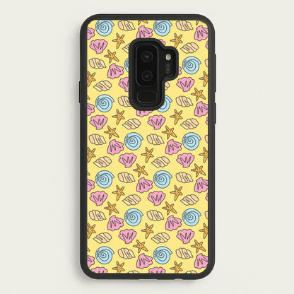 Seashells Pattern 2  - Seashells Phone Case for Galaxy S9 Plus