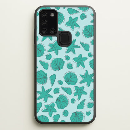 Seashells Pattern 4  - Seashells Phone Case for Galaxy A21s