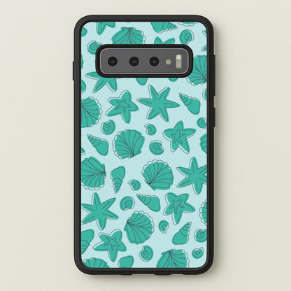 Seashells Pattern 4  - Seashells Phone Case for Galaxy S10 Plus