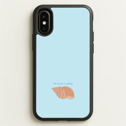 The Ocean Is Calling - Seashells  - Seashells Phone Case for iPhone X / XS