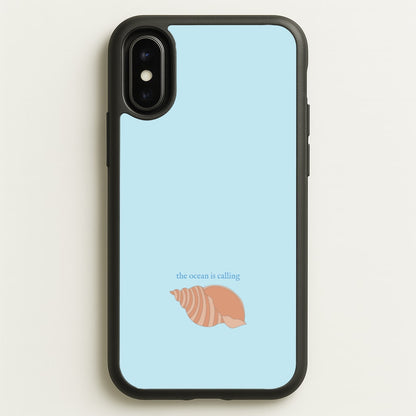 The Ocean Is Calling - Seashells  - Seashells Phone Case for iPhone X / XS