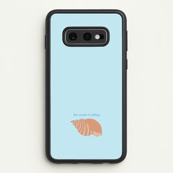 The Ocean Is Calling - Seashells  - Seashells Phone Case for Galaxy S10e