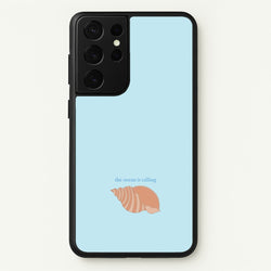 The Ocean Is Calling - Seashells  - Seashells Phone Case for Galaxy S21 Ultra