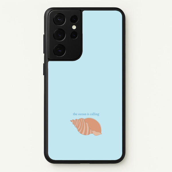 The Ocean Is Calling - Seashells  - Seashells Phone Case for Galaxy S21 Ultra