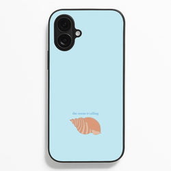 The Ocean Is Calling - Seashells  - Seashells Phone Case for iPhone 16 Plus