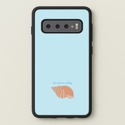 The Ocean Is Calling - Seashells  - Seashells Phone Case for Galaxy S10