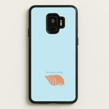 The Ocean Is Calling - Seashells  - Seashells Phone Case for Galaxy S9