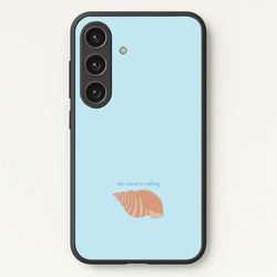 The Ocean Is Calling - Seashells  - Seashells Phone Case for Galaxy S25 Plus