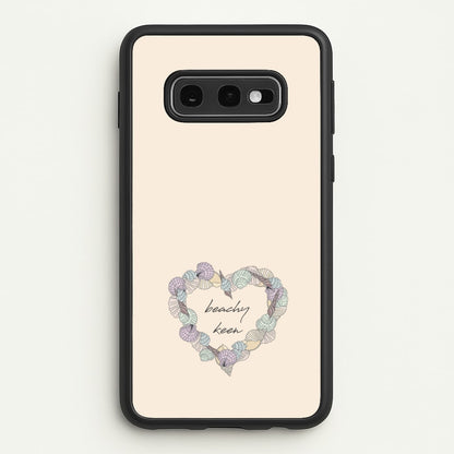 Beachy Keen - Seashells  - Seashells Phone Case for Galaxy S10e