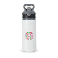 Pink Coffee Logo Active Water Bottle