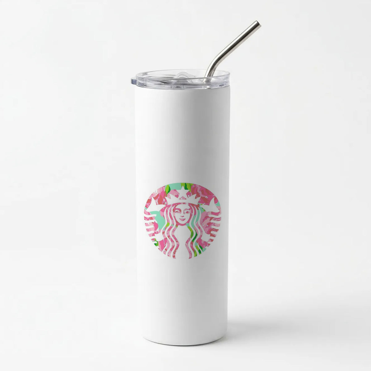Pink Coffee Logo Skinny Tumbler