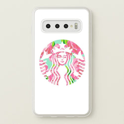 Pink Coffee Logo  - Coffee Phone Case for Galaxy S10