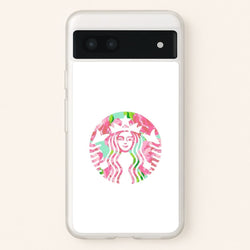 Pink Coffee Logo  - Coffee Phone Case for Google Pixel 7a