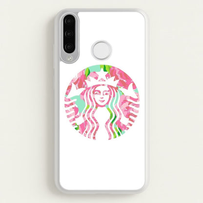 Pink Coffee Logo  - Coffee Phone Case for Huawei P30 Lite