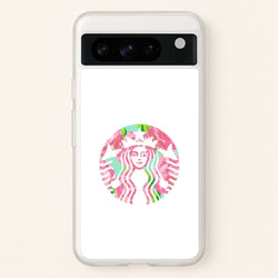 Pink Coffee Logo  - Coffee Phone Case for Google Pixel 8 Pro
