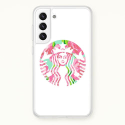 Pink Coffee Logo  - Coffee Phone Case for Galaxy S21 Plus
