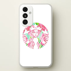 Pink Coffee Logo  - Coffee Phone Case for Galaxy A35