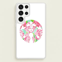Pink Coffee Logo  - Coffee Phone Case for Galaxy S23 Ultra