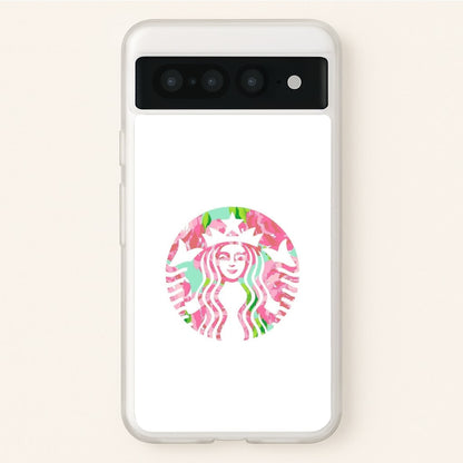 Pink Coffee Logo  - Coffee Phone Case for Google Pixel 7 Pro