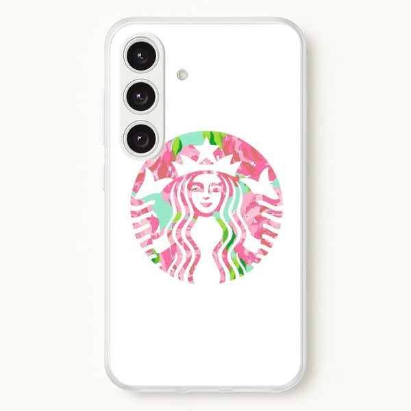 Pink Coffee Logo  - Coffee Phone Case for Galaxy S25 Plus