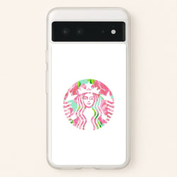 Pink Coffee Logo  - Coffee Phone Case for Google Pixel 6