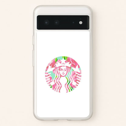 Pink Coffee Logo  - Coffee Phone Case for Google Pixel 6