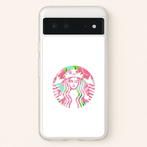 Pink Coffee Logo  - Coffee Phone Case for Google Pixel 6