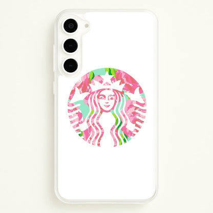 Pink Coffee Logo  - Coffee Phone Case for Galaxy S23