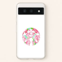 Pink Coffee Logo  - Coffee Phone Case for Google Pixel 8a