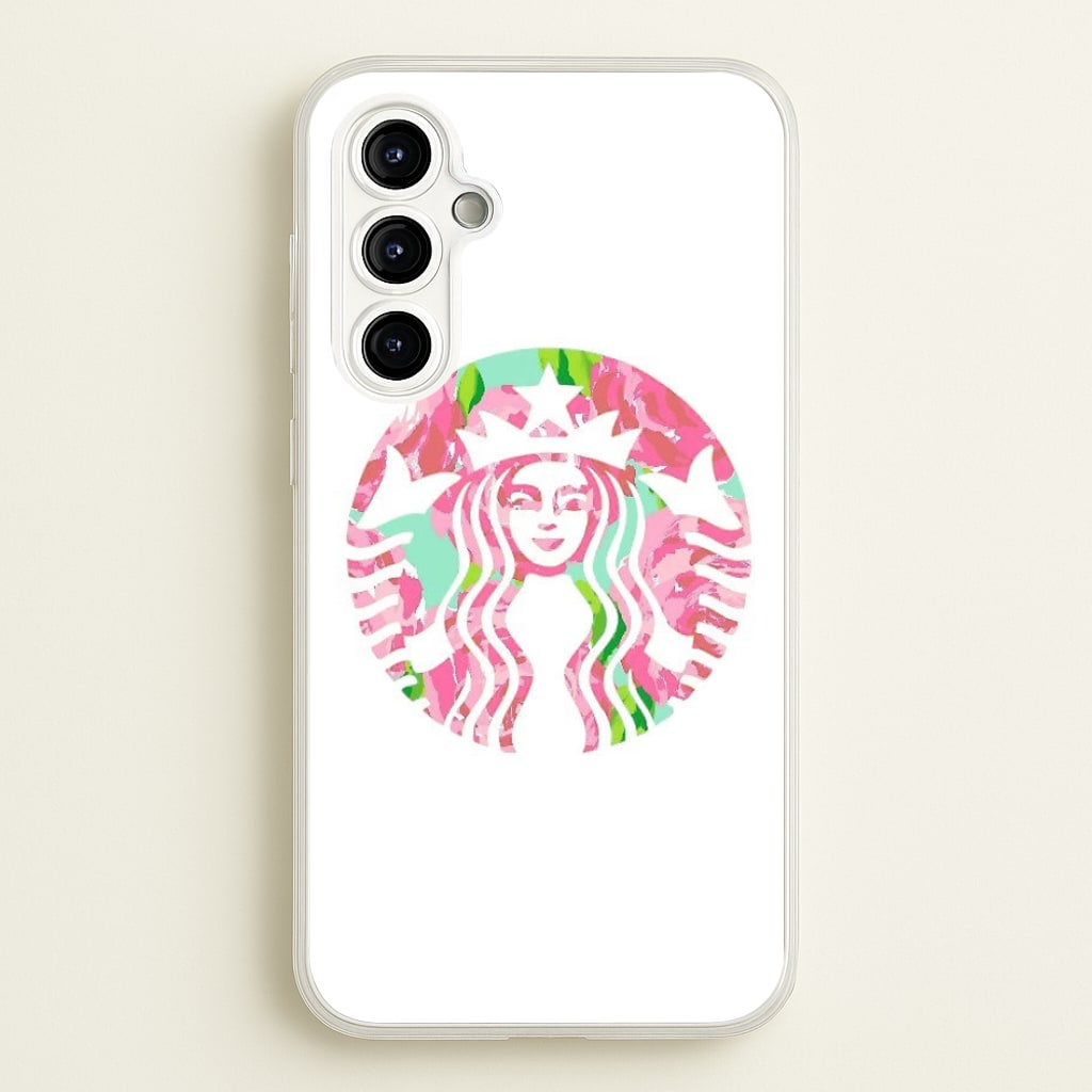 Pink Coffee Logo  - Coffee Phone Case for Galaxy A54