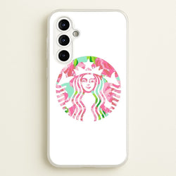 Pink Coffee Logo  - Coffee Phone Case for Galaxy A54