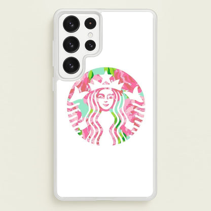 Pink Coffee Logo  - Coffee Phone Case for Galaxy S22 Ultra