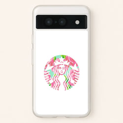 Pink Coffee Logo  - Coffee Phone Case for Google Pixel 8