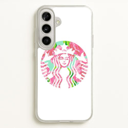 Pink Coffee Logo  - Coffee Phone Case for Galaxy A56