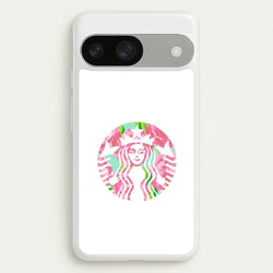 Pink Coffee Logo  - Coffee Phone Case for Google Pixel 9 / 9 Pro