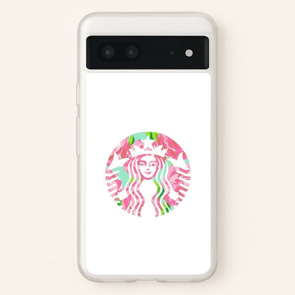 Pink Coffee Logo  - Coffee Phone Case for Google Pixel 7