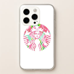 Pink Coffee Logo  - Coffee Phone Case for iPhone 15 Pro Max