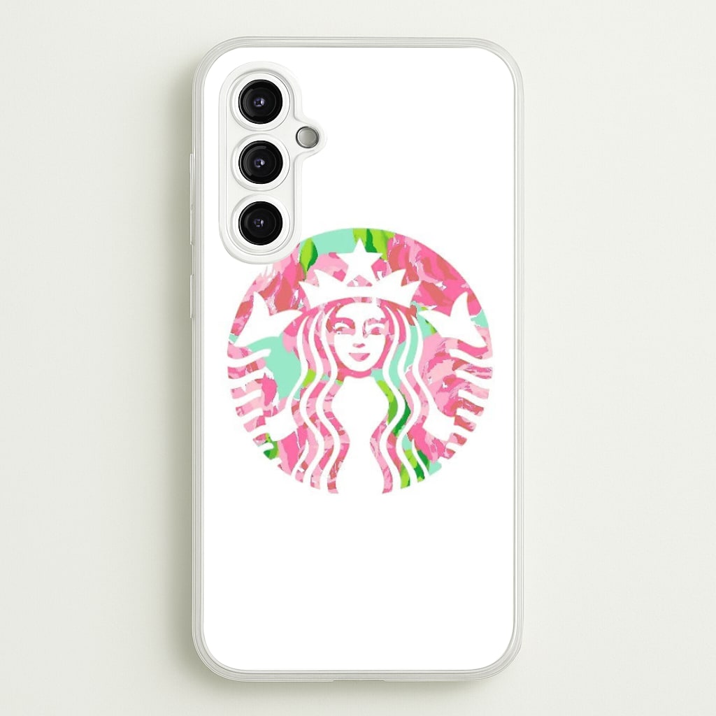 Pink Coffee Logo  - Coffee Phone Case for Galaxy A14